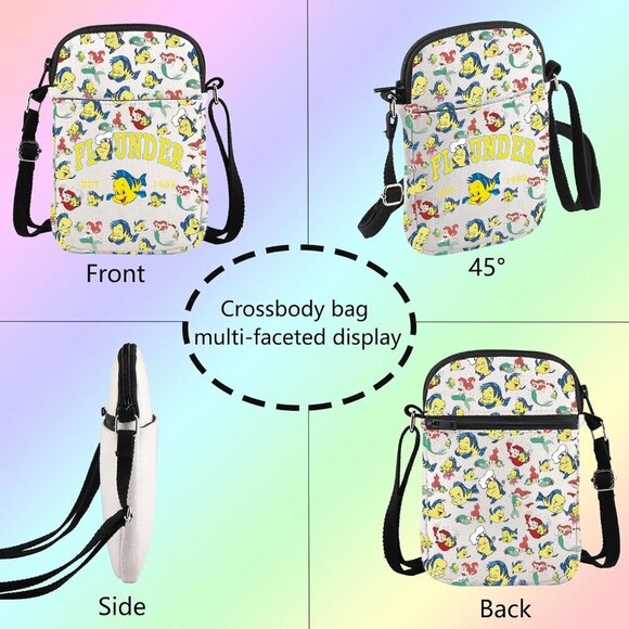 Lightweight and Water-Resistant Mermaid Inspired Shoulder Bag - Adjustable Strap - Picture 4 of 7